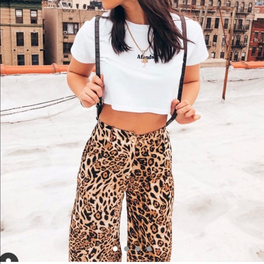 Jagger and Stone silk cheetah pants